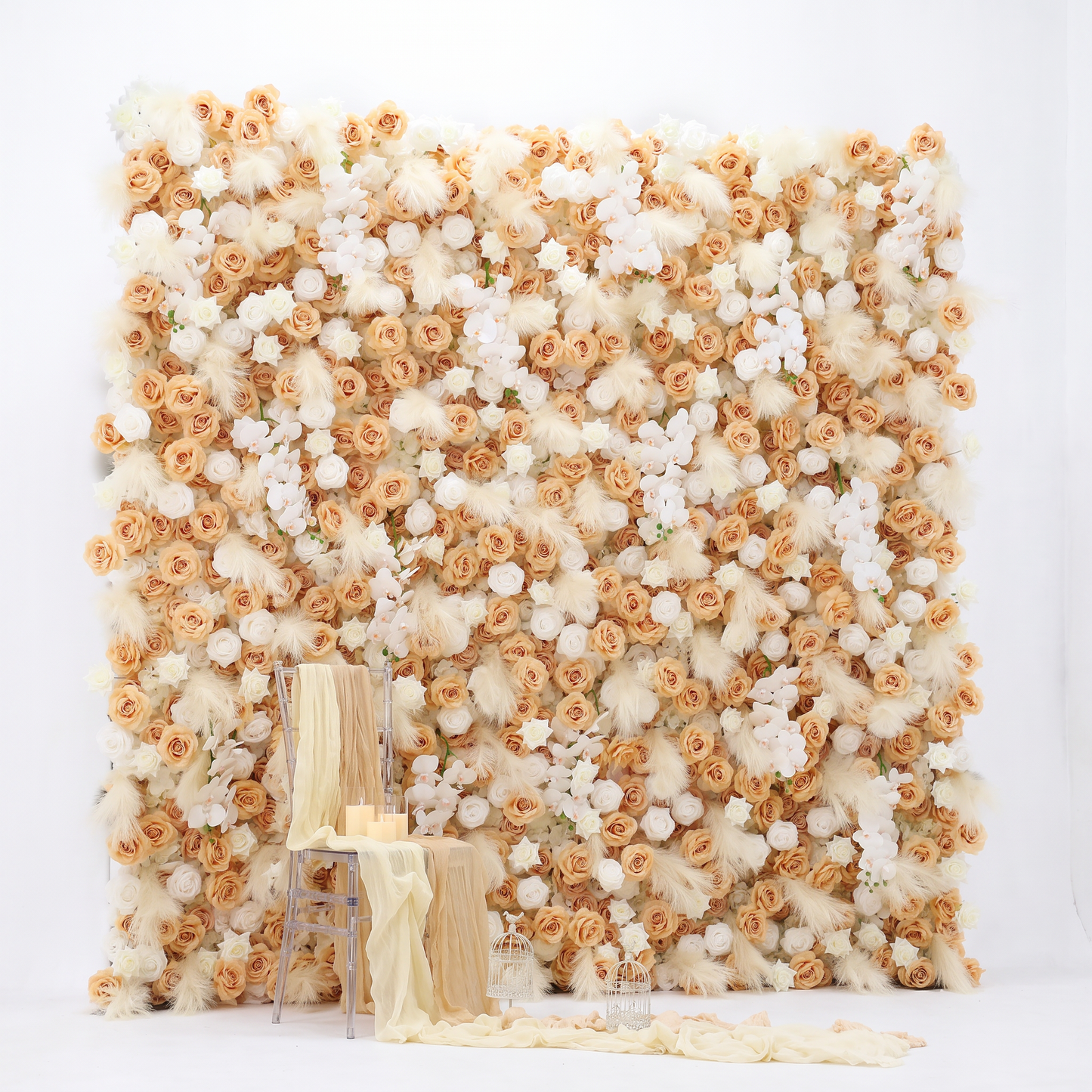 Reed-colored Phalaenopsis Orchid Flower Walls