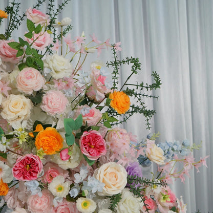 Faux Floral Horn Arch