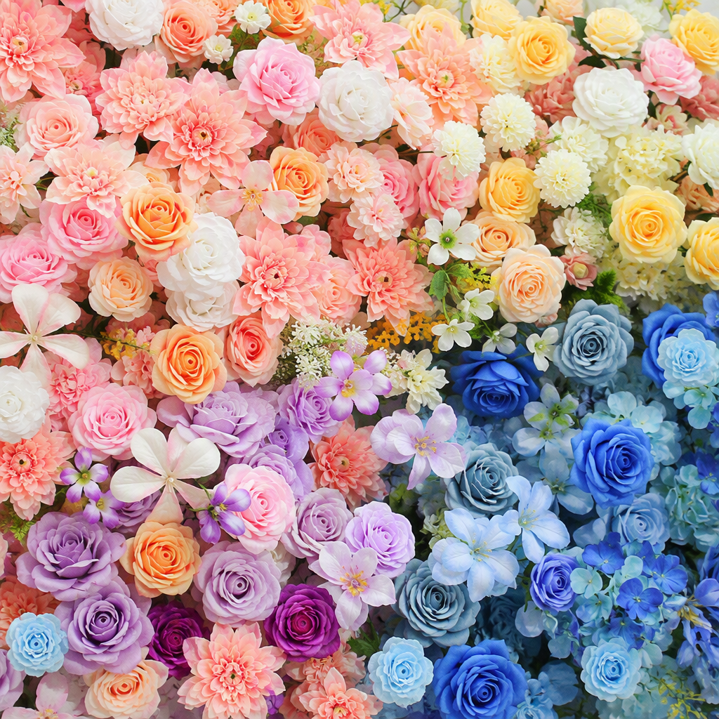 Ombré Faux Flower Moon Party Arch