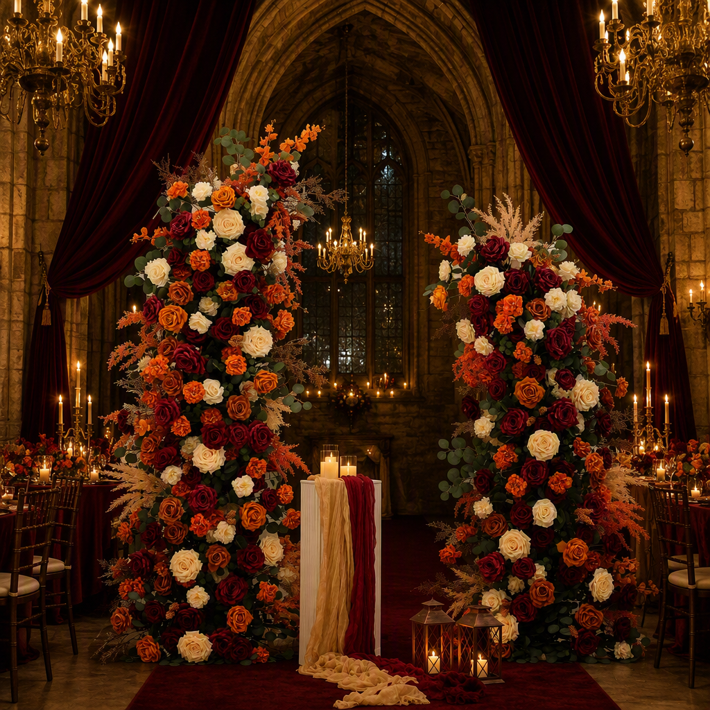King Protea Faux Floral Arch