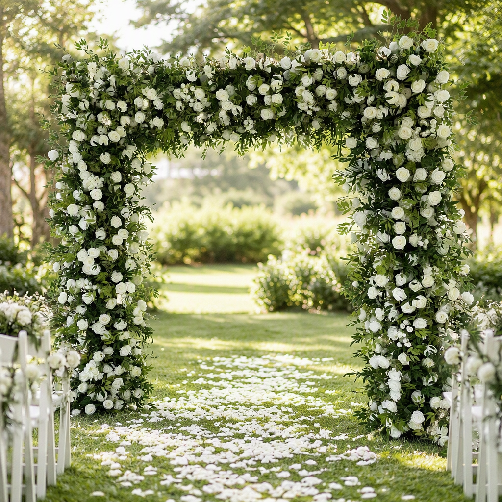 Willow Leaf Square Floral Arch
