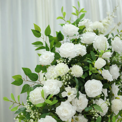 Campsis & Baby's Breath Floral Arch