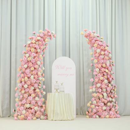 Bulgarian Pink Champagne Rose Arch