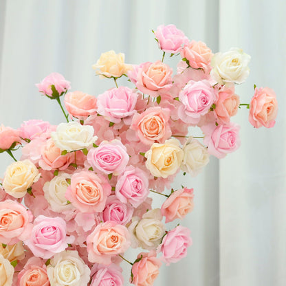 Bulgarian Pink Champagne Rose Arch