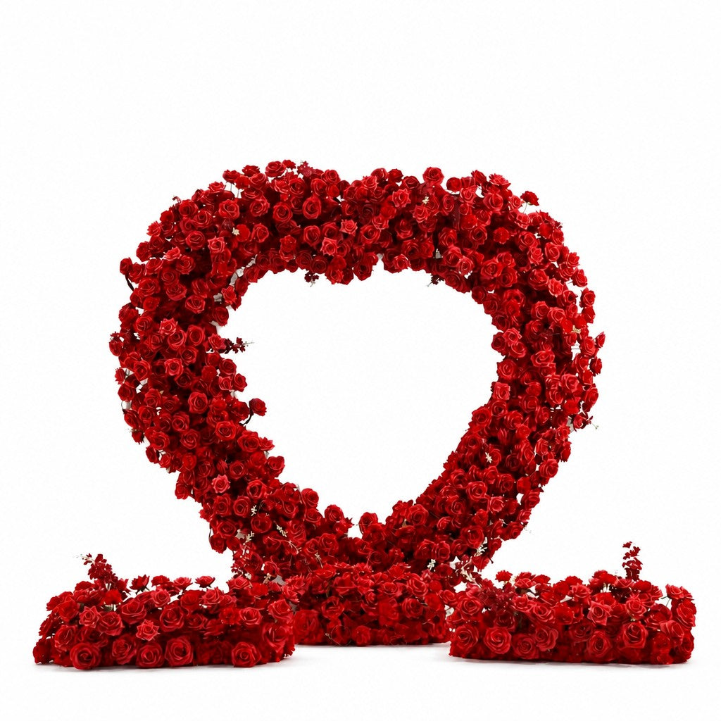 Red Heart Faux Floral Arch