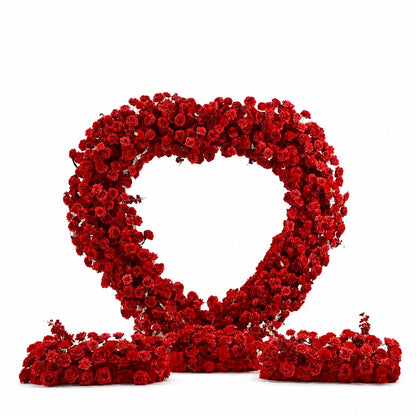 Red Heart Faux Floral Arch