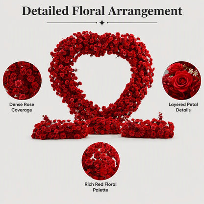 Red Heart Faux Floral Arch