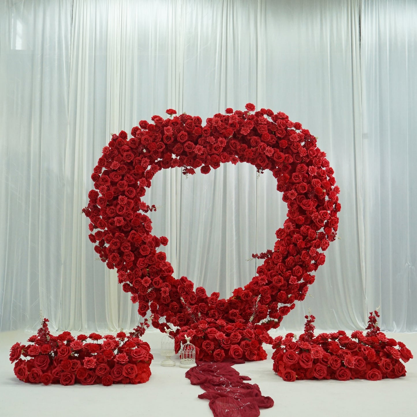 Red Heart Faux Floral Arch