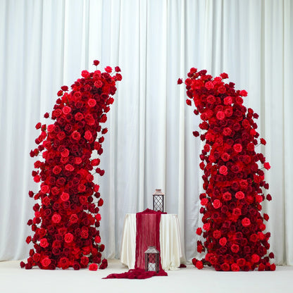 Red Rose  Horn Floral Arch