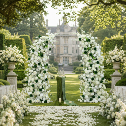 Mixed Floral Arch with Rose, Hibiscus & Peony