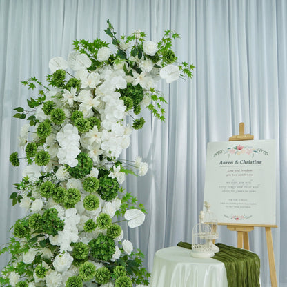 White Hydrangea Faux Floral Arch