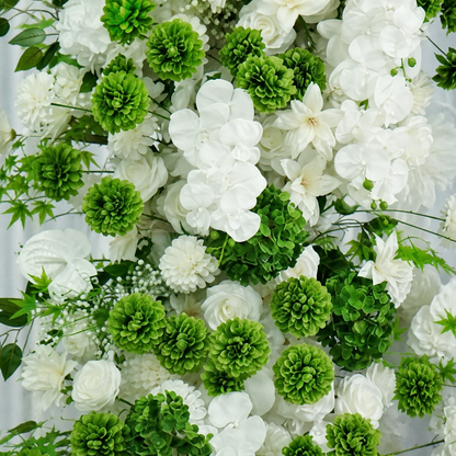 White Hydrangea Faux Floral Arch