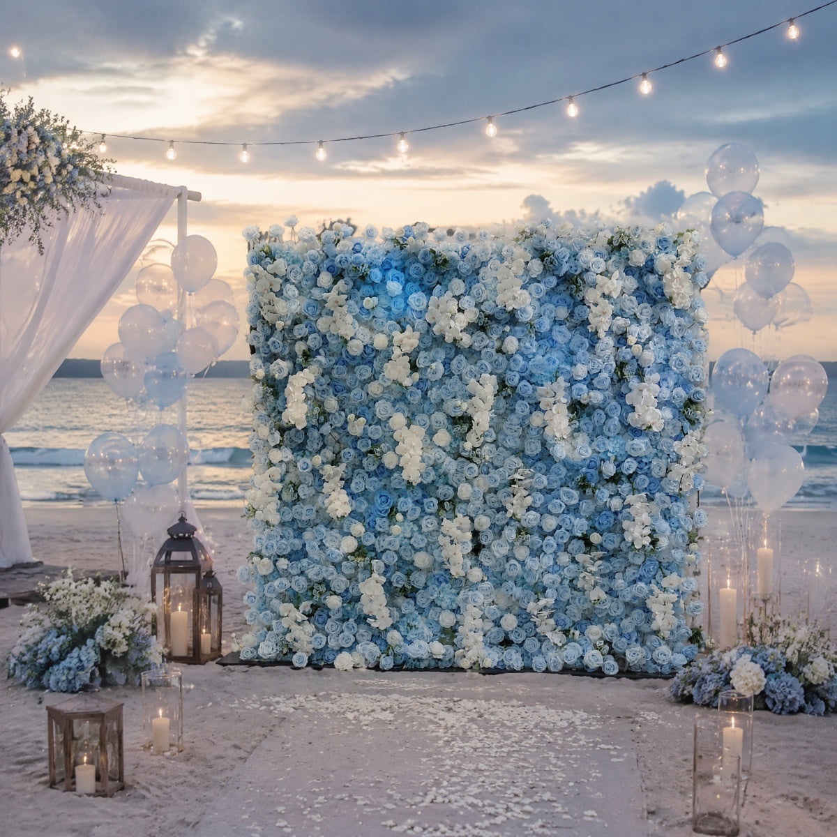 Blue Yilanti Flower Walls