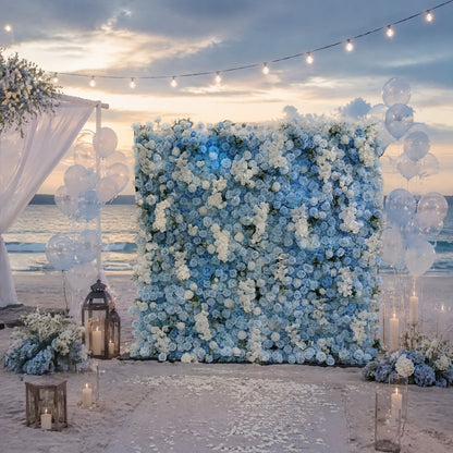 Blue Yilanti Flower Walls