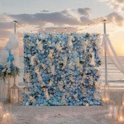 Blue Yilanti Flower Walls