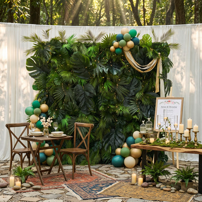 Monstera Rainforest Background