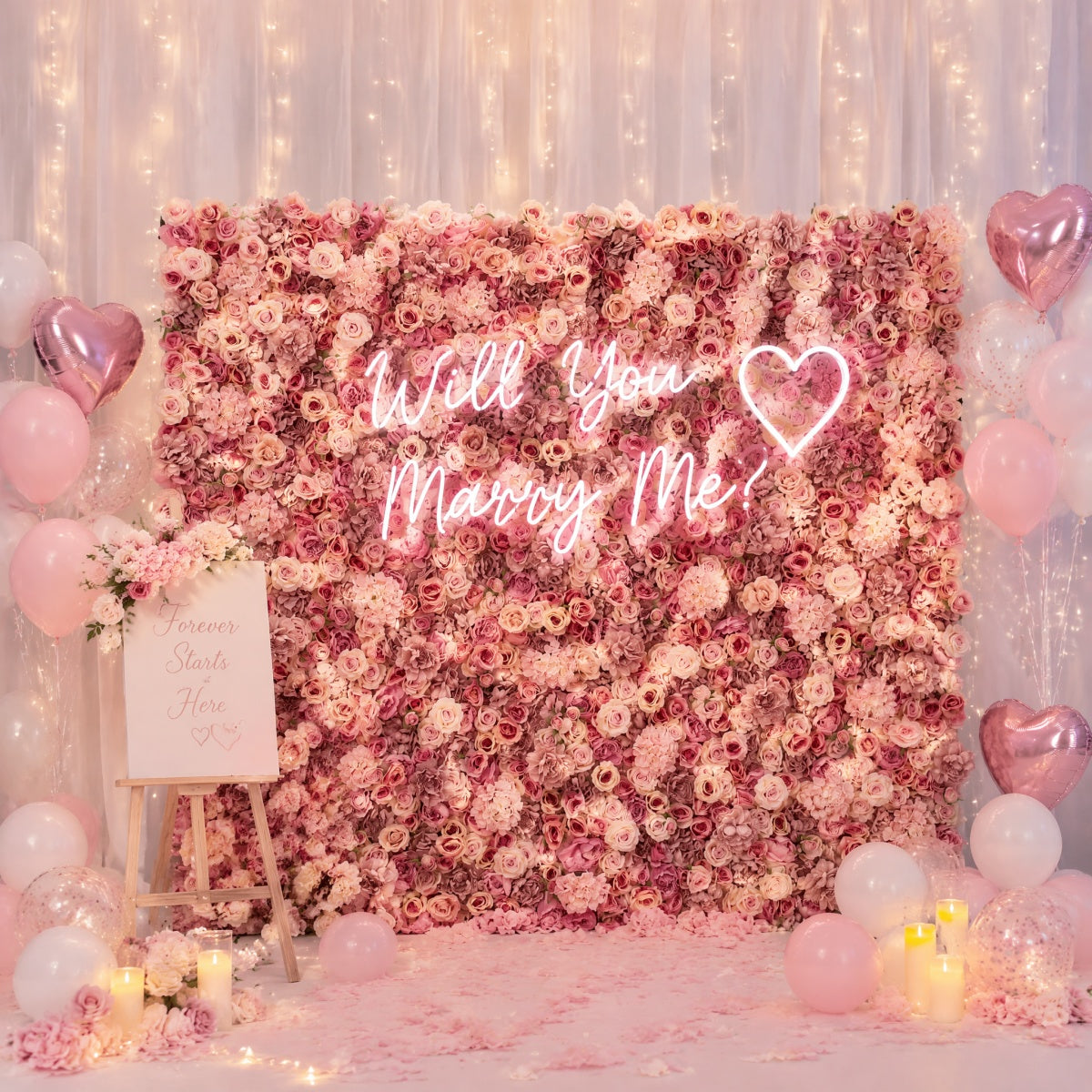 Pink Hydrangea Flower Walls