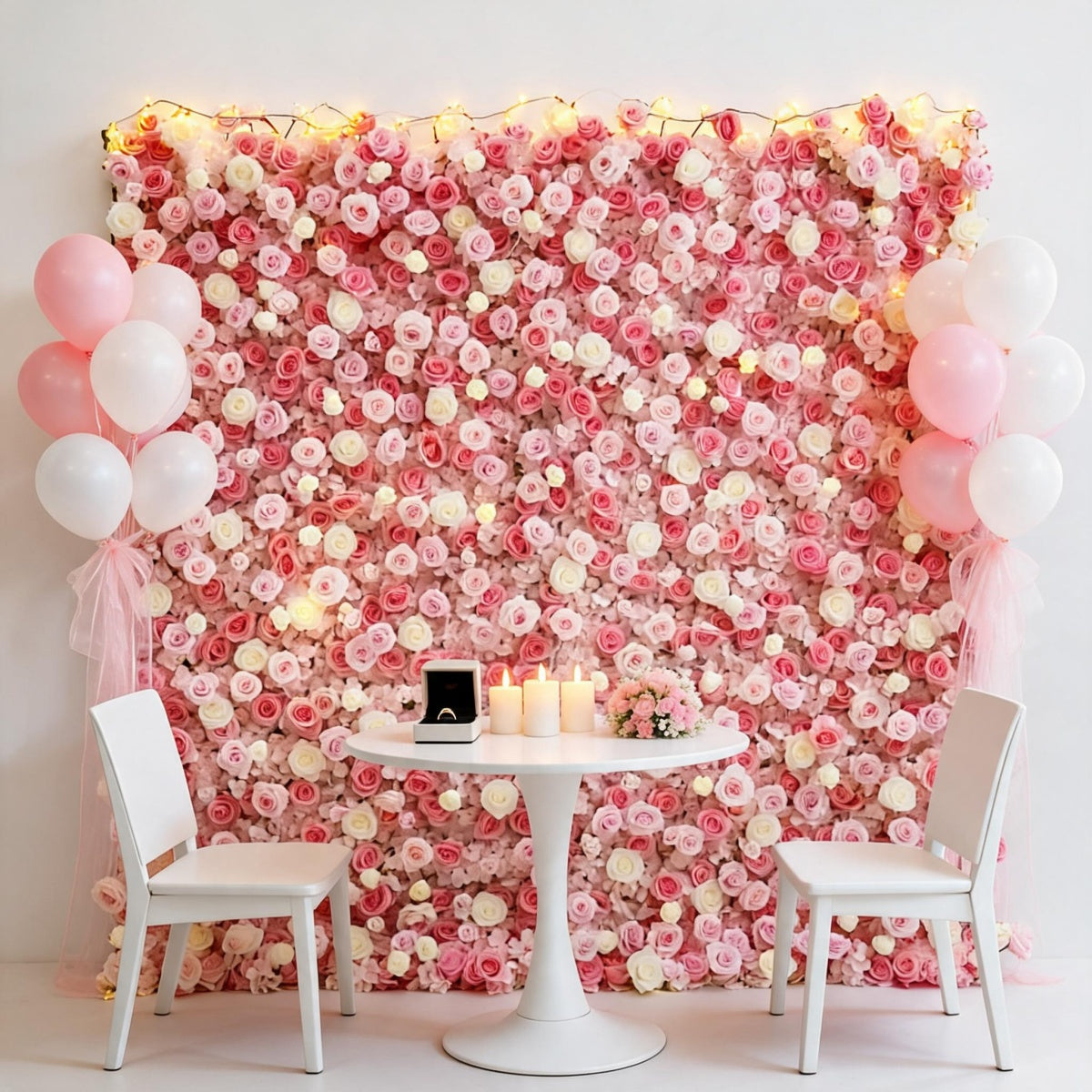 Light Pink Roses Flower Walls