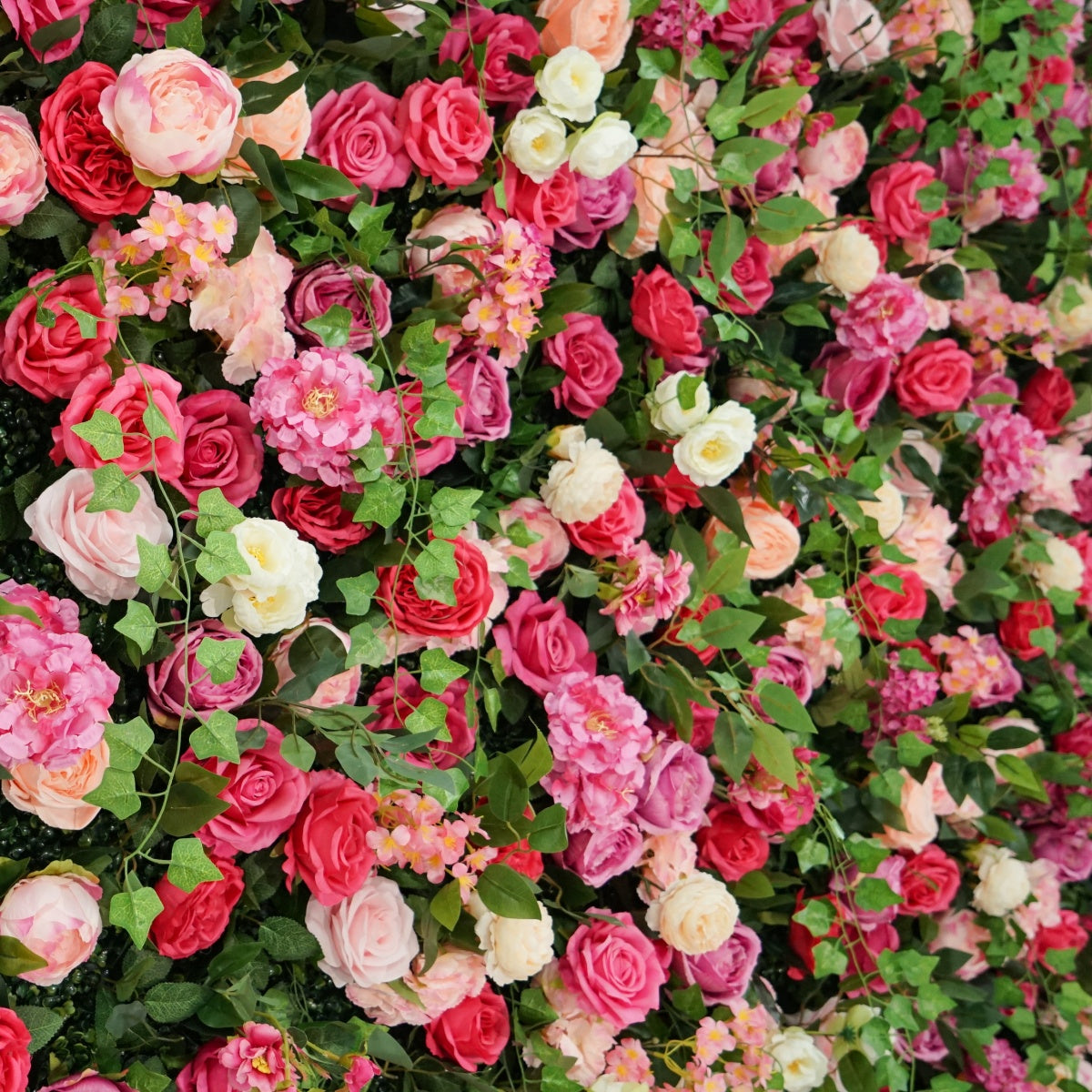 Iceberg Rose Grid Flower Walls