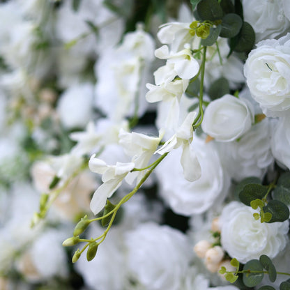 White Rose Flower Wall Backdrops