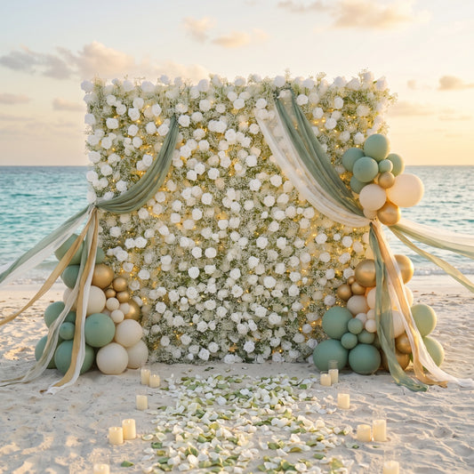 Baby's Breath Rose Flower Walls