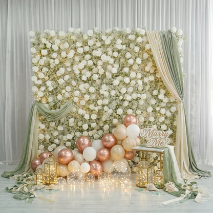 Baby's Breath Rose Flower Walls