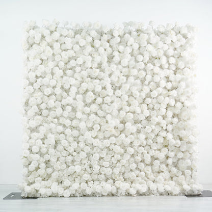 All White Rose Flower Walls